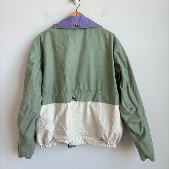 Vintage Nautica Colorblock Jacket – Reversible Sage Green / Lavender – Size L/G - Picture 10 of 10